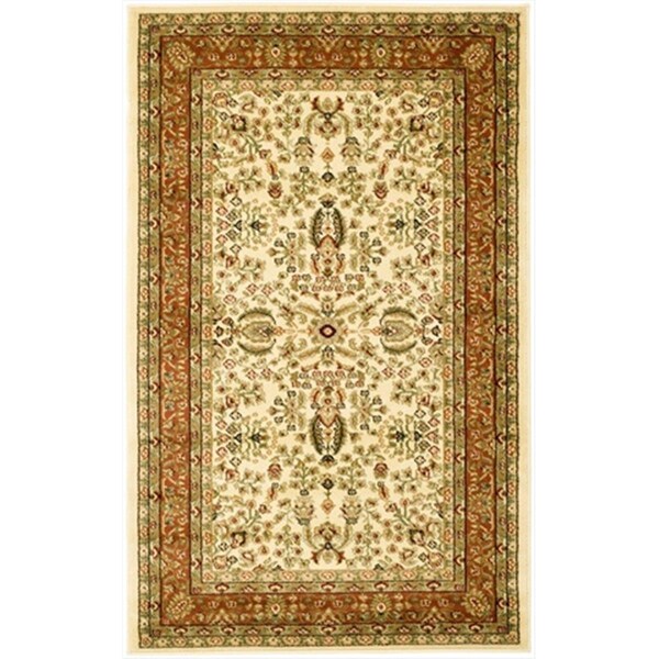 Safavieh 4 x 6 ft. Small Rectangle Lyndhurst Ivory and Rust Traditional Rug - LNH214R-4