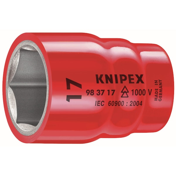 Knipex 3/8 in Drive, 7/16" 12 pt SAE Socket, 12 Points - 98 37 7/16