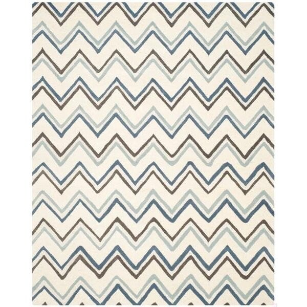 Safavieh Cambridge Hand Tufted Runner Rug- IVORY - BLUE- 2 ft. 6 in. x 8 ft. - CAM581A-28