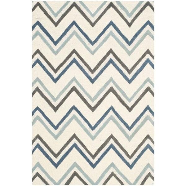 Safavieh Cambridge Hand Tufted Runner Rug- IVORY - BLUE- 2 ft. 6 in. x 8 ft. - CAM581A-28