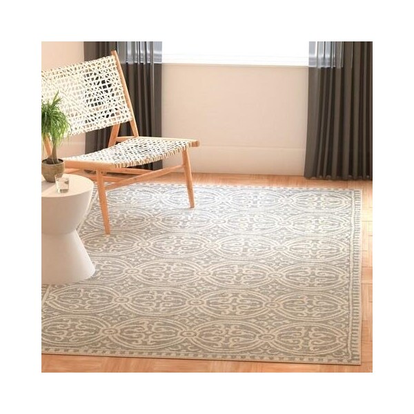 Safavieh Cambridge Hand Tufted Rectangle Rug- Silver - Ivory- 2 ft. 6 in. x 20 ft. - CAM123D-220