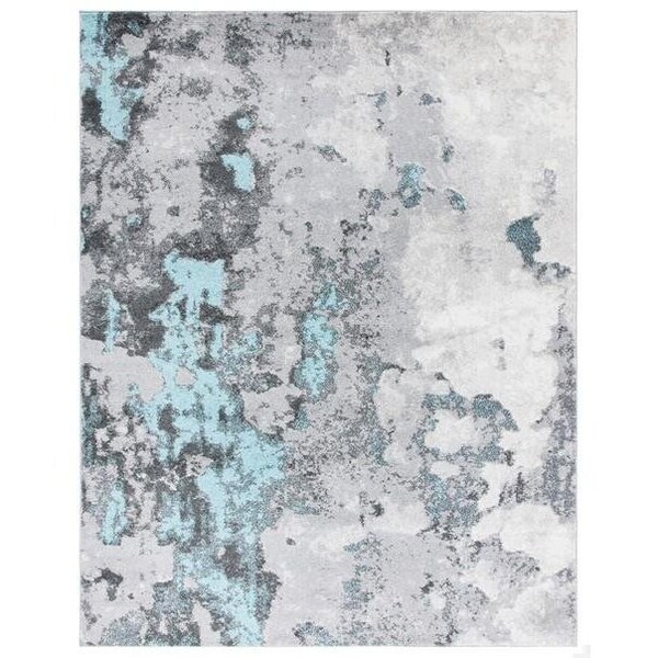 Safavieh Rectangular Adirondack Contemporary Area Rug, Turquoise & Grey - 4 x 6 ft. - ADR134K-4