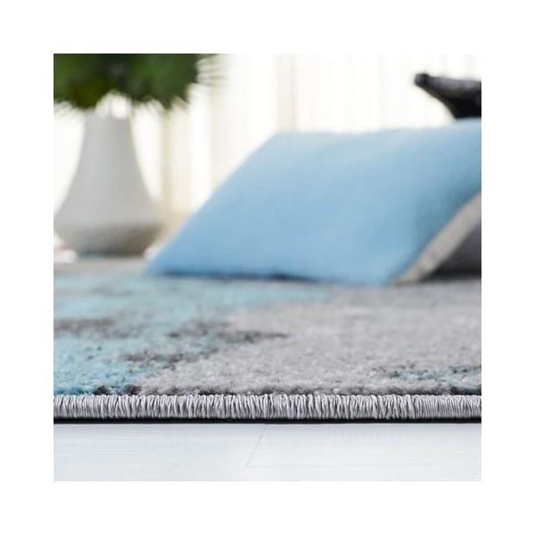 Safavieh Rectangular Adirondack Contemporary Area Rug, Turquoise & Grey - 4 x 6 ft. - ADR134K-4