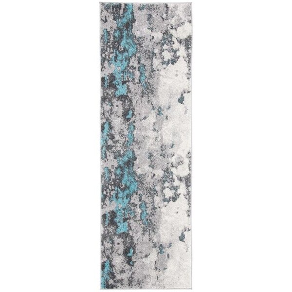 Safavieh Rectangular Adirondack Contemporary Area Rug, Turquoise & Grey - 4 x 6 ft. - ADR134K-4