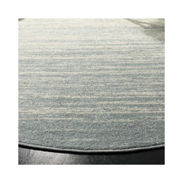 Safavieh 6 x 6 ft. Adirondack Power Loomed Round Area RugSlate & Cream - ADR113T-6R