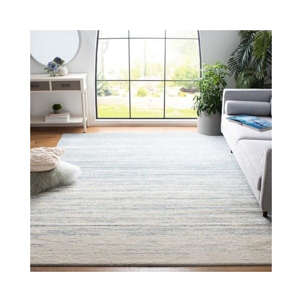 Safavieh 6 x 6 ft. Adirondack Power Loomed Round Area RugSlate & Cream - ADR113T-6R