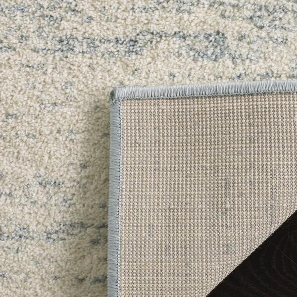 Safavieh 6 x 6 ft. Adirondack Power Loomed Round Area RugSlate & Cream - ADR113T-6R