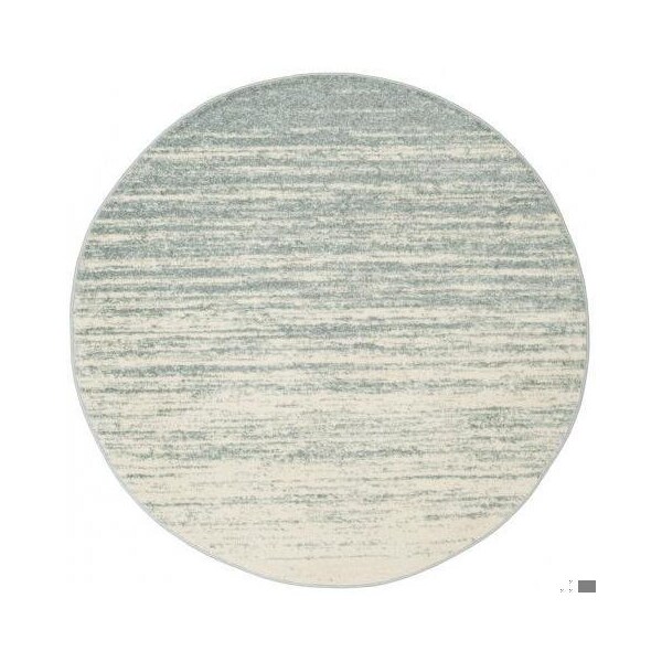 Safavieh 6 x 6 ft. Adirondack Power Loomed Round Area RugSlate & Cream - ADR113T-6R