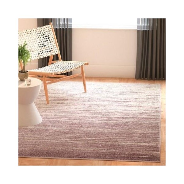 Safavieh 4 x 6 ft. Adirondack Power Loomed Small Rectangle Area RugCream & Purple - ADR113L-4