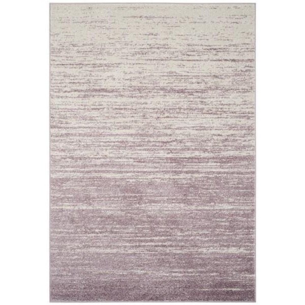 Safavieh 4 x 6 ft. Adirondack Power Loomed Small Rectangle Area RugCream & Purple - ADR113L-4