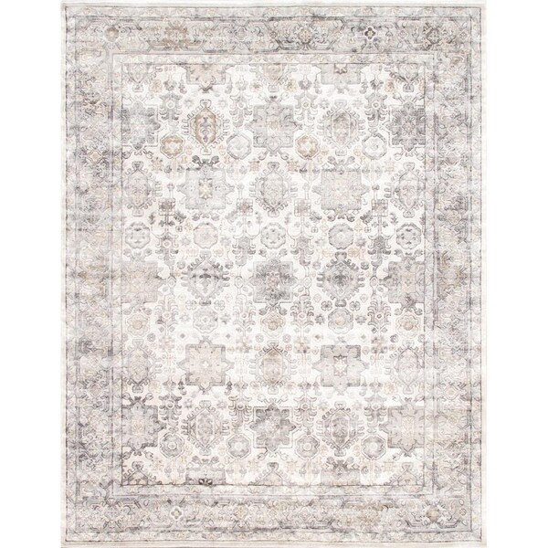 Pasargad Home 2 x 3 ft Amadeus Design Power Loom Area Rug Ivory - PRC1022IG 2X3
