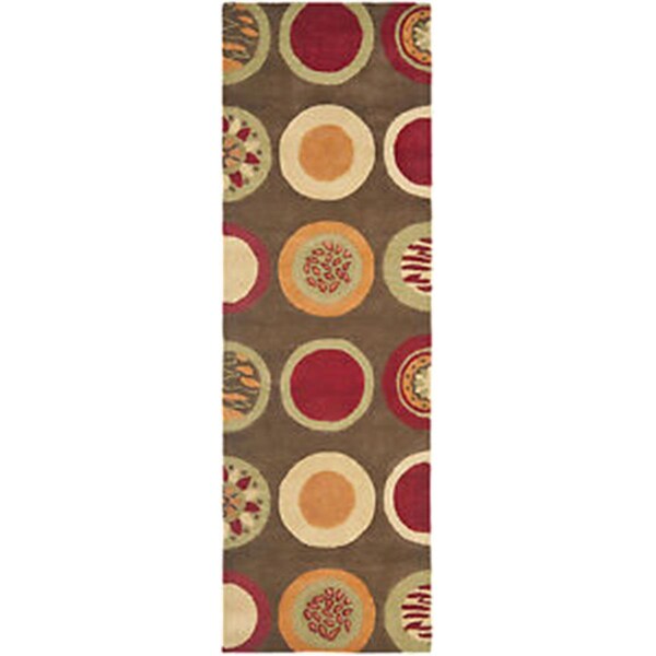 Safavieh 2 ft. 6 in. x 8 ft. Runner Contemporary Soho Brown and Multicolor Hand Tufted Rug - SOH835A-28