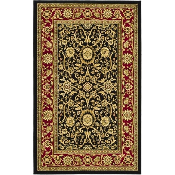 Safavieh 2 ft. 3 in. x 16 ft. Runner Lyndhurst Black and Red Traditional Rug - LNH212G-216