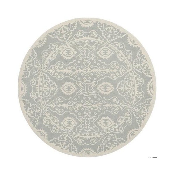 Safavieh 5 x 5 ft. Bella Hand Tufted Round Area RugGrey & Ivory - BEL134B-5R