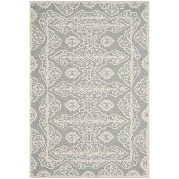 Safavieh 5 x 5 ft. Bella Hand Tufted Round Area RugGrey & Ivory - BEL134B-5R