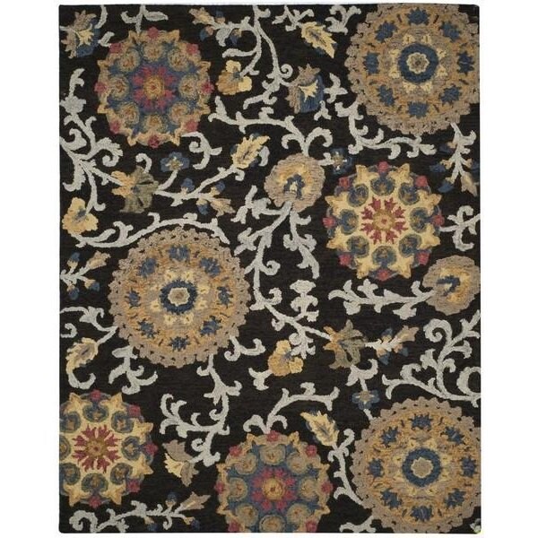 Safavieh Blossom Hand Tufted Runner Rug, Charcoal and Multicolor - 2 ft.-3 in. x 6 ft. - BLM401A-26