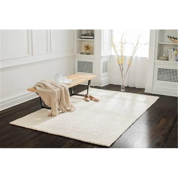 Work-Of-Art 5 x 8 ft. Freya White Area Rug - WO2521477