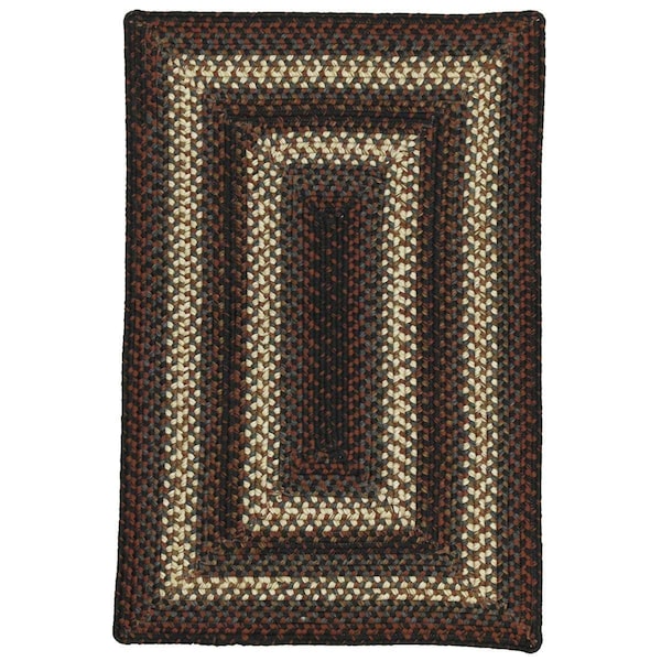 Homespice Decor 10 x 10 in. Montgomery Ultra Durable Braided Rugs, Black - 621245