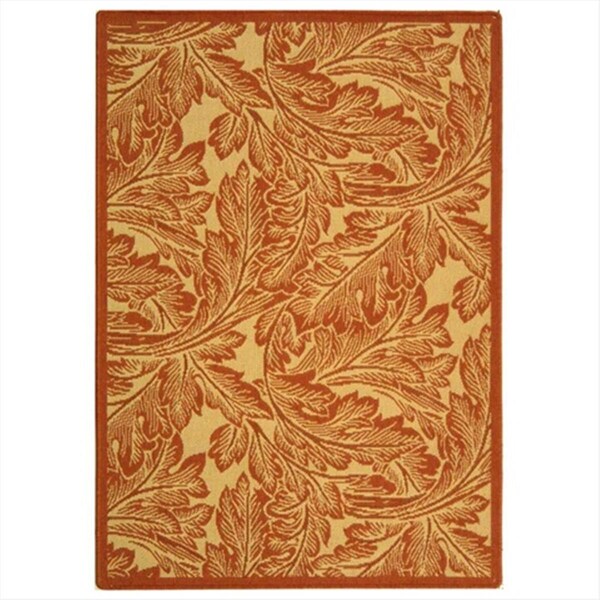 Safavieh 2 Ft. -7 In. X 5 Ft. Small Rectangle Indoor-Outdoor Courtyard- Natural And Terra- Machine Made Rug - CY2996-3201-3