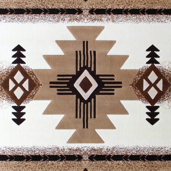 Flash Furniture 8' x 10' Ivory Rustic Southwest Style Area Rug - ACD-RG184-810-IV-GG