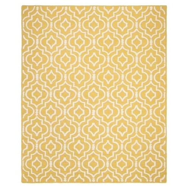 Safavieh Cambridge Rectangle Hand Tufted Rug, Gold and Ivory - 4 x 6 ft. - CAM141Q-4