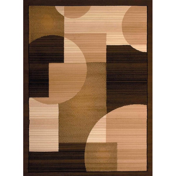 Rlm Distribution 1 ft. 11 in. x 3 ft. 3 in. Dallas Zoom Zoom Accent Rug, Brown - HO2625528