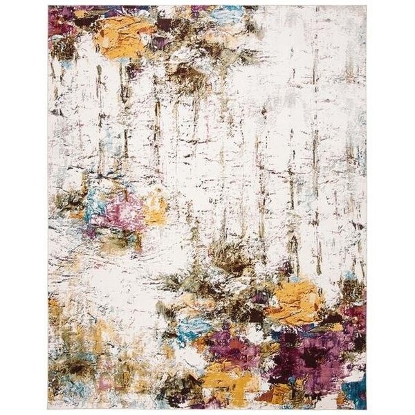 Safavieh 4 x 6 ft. Aria Rectangle Power-Loomed Rug Cream & Olive - ARA167A-4