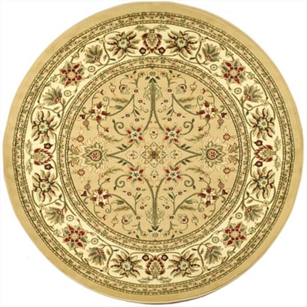 Safavieh 5 ft. 3 in. x 5 ft. 3 in. Round Lyndhurst Beige and Ivory Traditional Rug - LNH212D-5R