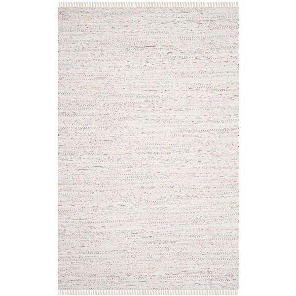Safavieh Contemporary Rag Round Area Rug, Ivory & Multi Color - 9 x 9 ft. - RAR121G-9R