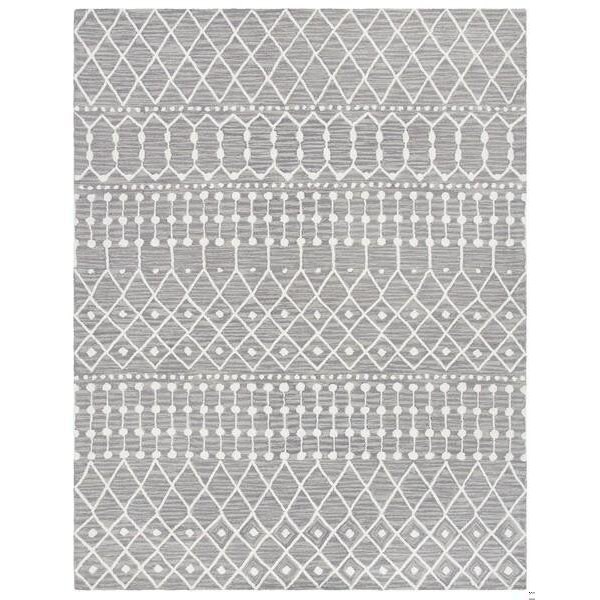 Safavieh Blossom Hand Tufted Rectangle Area RugGrey & Ivory 5 x 8 ft. - BLM115F-5