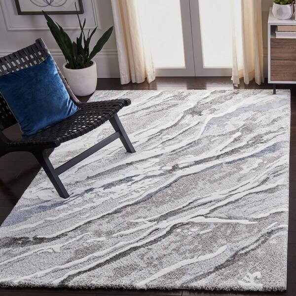 Safavieh 2 Ft. X 3 Ft. - 7 In. Accent- Indoor - Outdoor Courtyard Natural Blue Machine Made Rug - CY2326-3101-2