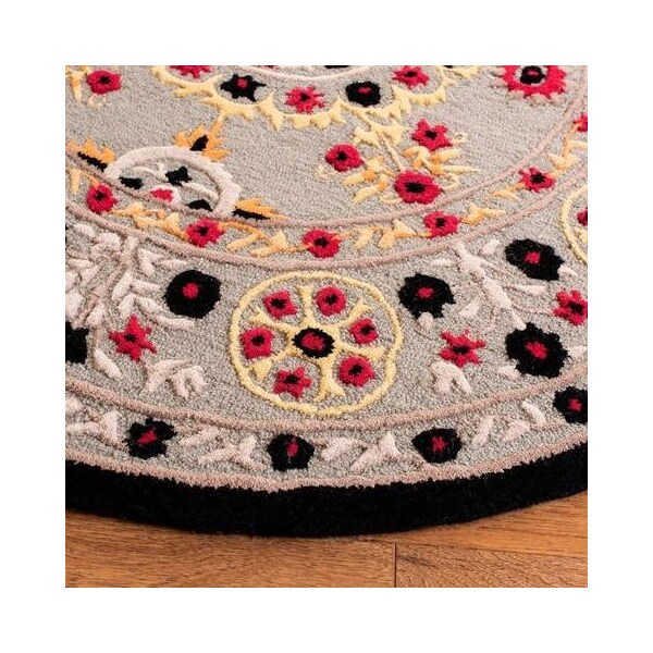Safavieh Bellagio Hand Tufted Accent Rug, Light Grey and Black - 2 x 3 ft. - BLG628A-2