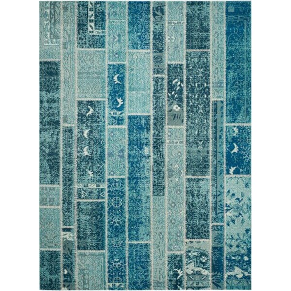 Safavieh Monaco Power Loomed Runner Rug- Blue - Multi- 2 ft. 2 in. x 8 ft. - MNC216J-28