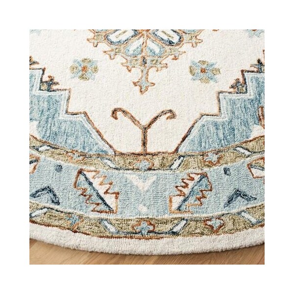 Safavieh Bohemian Rectangle Capri Indoor Area RugIvory & Rust 3 x 5 ft. - CPR209A-3