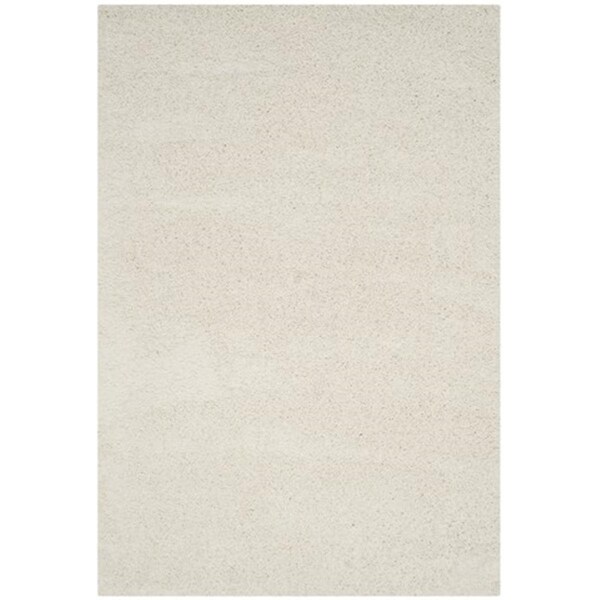 Safavieh Laguna Shag Power Loomed Rectangle Rug- Ivory- 4 x 6 ft. - SGL303A-4
