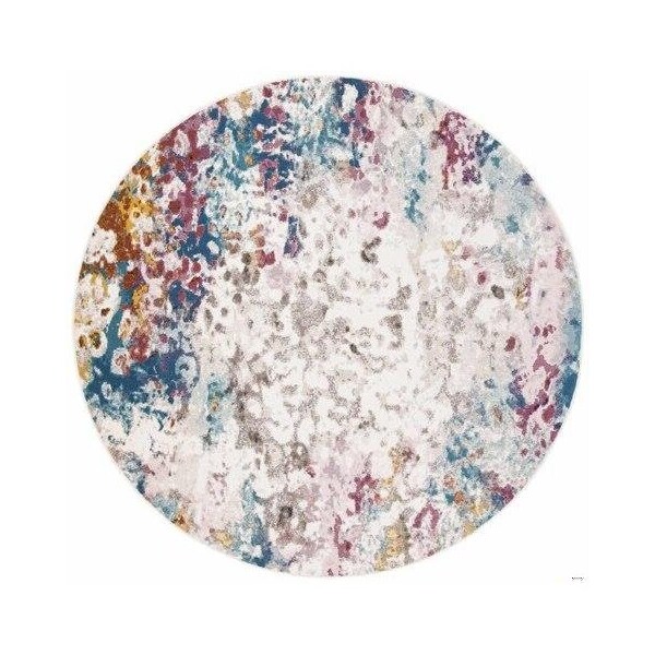 Safavieh 9 x 12 ft. Aria Rectangle Power-Loomed Rug Cream & Dark Teal - ARA166A-9