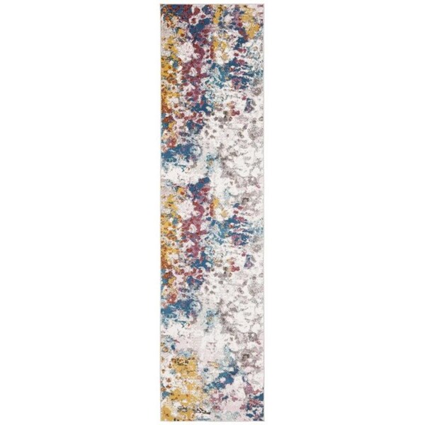 Safavieh 9 x 12 ft. Aria Rectangle Power-Loomed Rug Cream & Dark Teal - ARA166A-9
