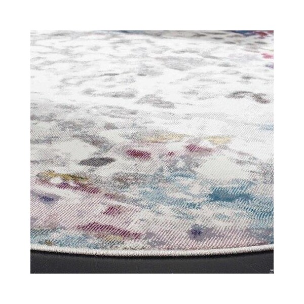 Safavieh 9 x 12 ft. Aria Rectangle Power-Loomed Rug Cream & Dark Teal - ARA166A-9