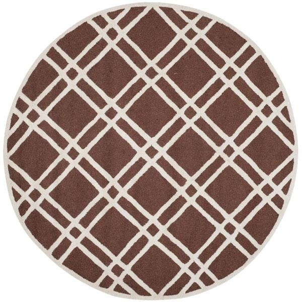 Safavieh Cambridge Accent Area Rug, Dark Brown and Ivory - 2 ft. 6 in. x 4 ft. - CAM142H-24