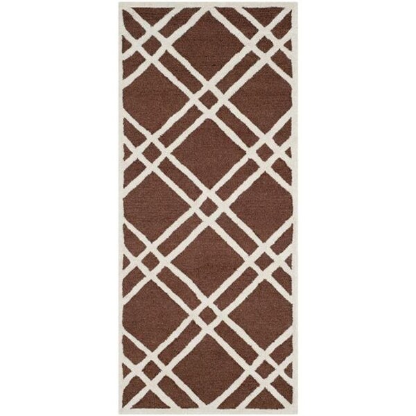Safavieh Cambridge Accent Area Rug, Dark Brown and Ivory - 2 ft. 6 in. x 4 ft. - CAM142H-24