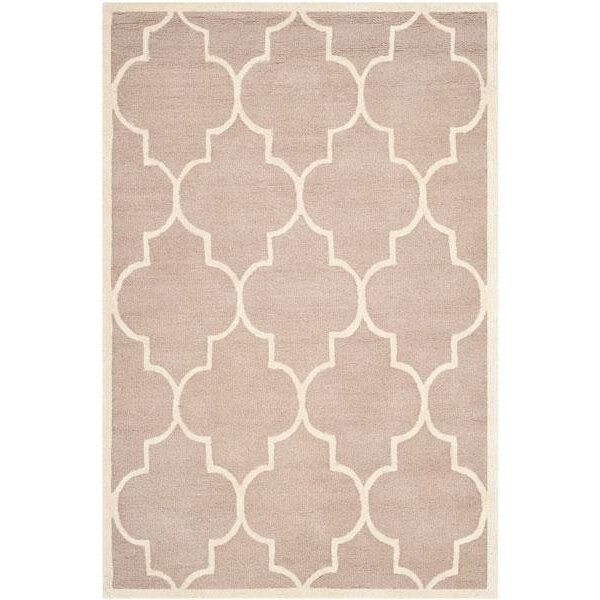 Safavieh Cambridge Hand Tufted Square Rug- Beige - Ivory- 4 x 4 ft. - CAM134J-4SQ