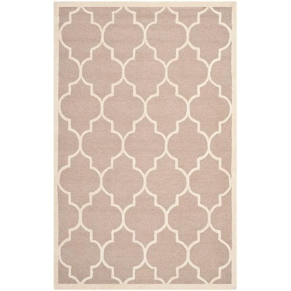Safavieh Cambridge Hand Tufted Square Rug- Beige - Ivory- 4 x 4 ft. - CAM134J-4SQ