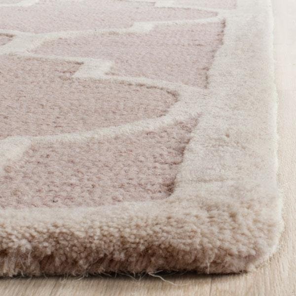 Safavieh Cambridge Hand Tufted Square Rug- Beige - Ivory- 4 x 4 ft. - CAM134J-4SQ
