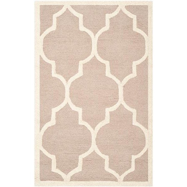 Safavieh Cambridge Hand Tufted Square Rug- Beige - Ivory- 4 x 4 ft. - CAM134J-4SQ