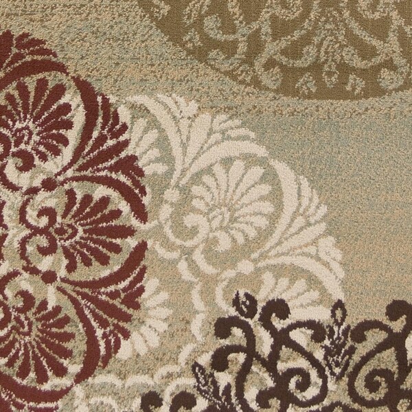 Homeroots 3 ft. 3 in. x 4 ft. 11 in. Polypropylene Sage Area Rug - 353475