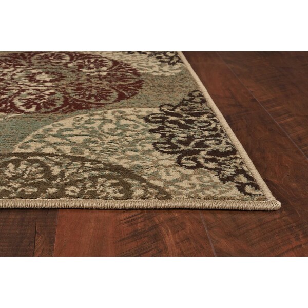 Homeroots 3 ft. 3 in. x 4 ft. 11 in. Polypropylene Sage Area Rug - 353475