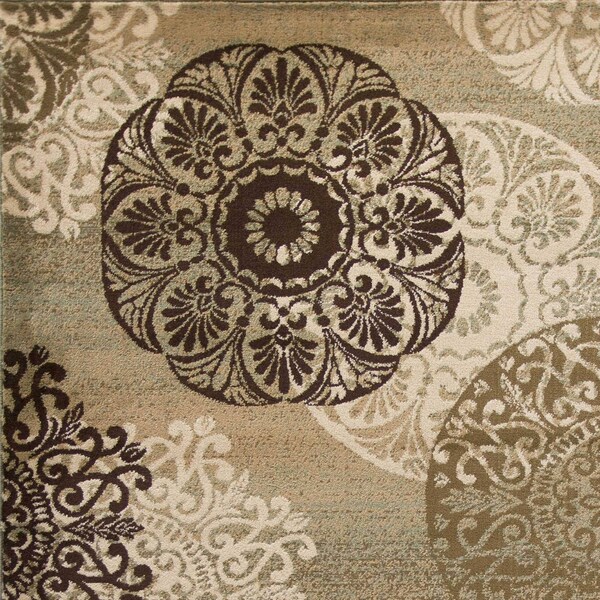 Homeroots 3 ft. 3 in. x 4 ft. 11 in. Polypropylene Sage Area Rug - 353475