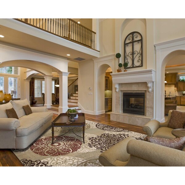 Homeroots 3 ft. 3 in. x 4 ft. 11 in. Polypropylene Sage Area Rug - 353475
