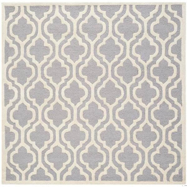Safavieh Cambridge Square RugSilver & Ivory 6 x 6 ft. - CAM132D-6SQ