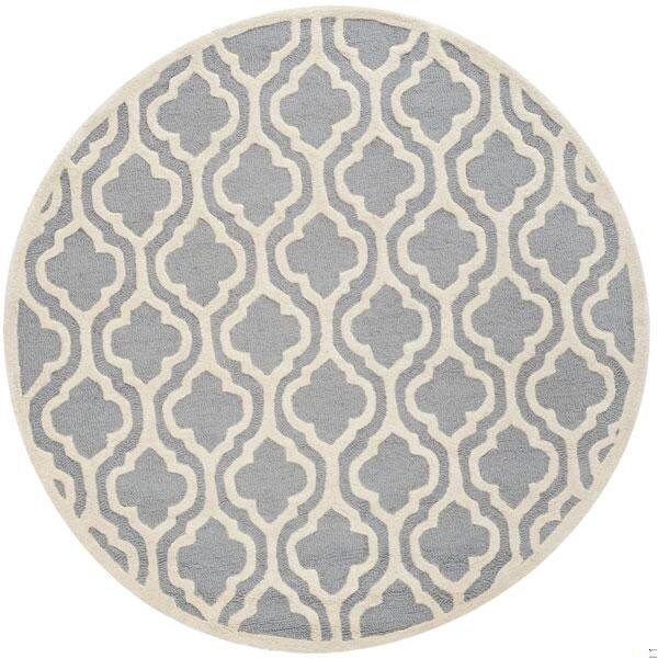 Safavieh Cambridge Square RugSilver & Ivory 6 x 6 ft. - CAM132D-6SQ